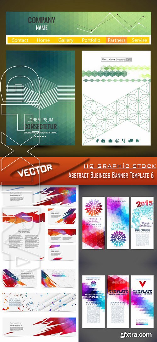 Stock Vector - Abstract Business Banner Template 6