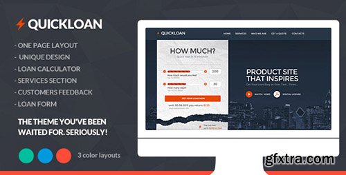 ThemeForest - QuickLoan v1.0 - Responsive HTML One Page Template - FULL