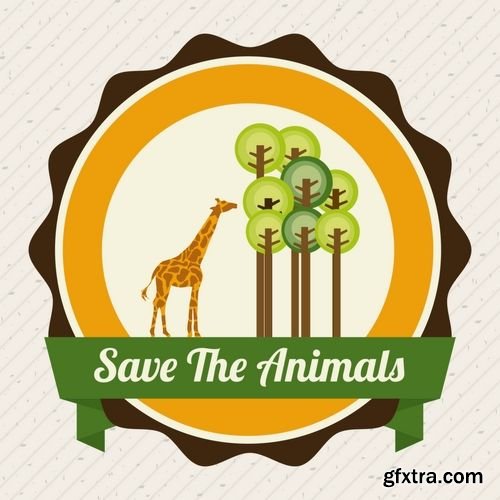 Vector - Save the Animals Design