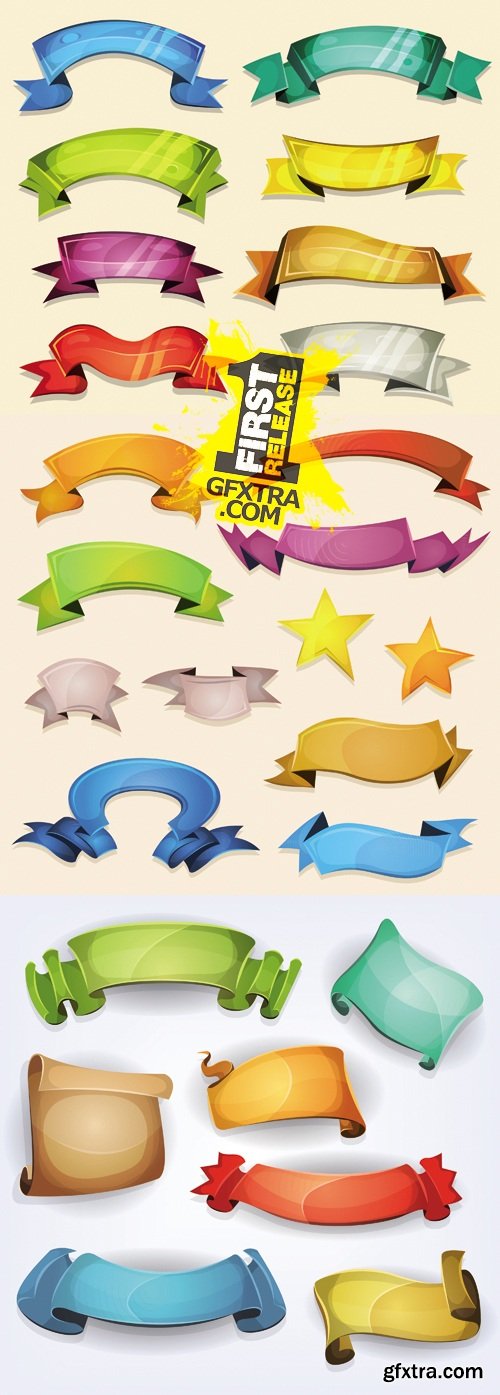 Color Ribbons Vector 2