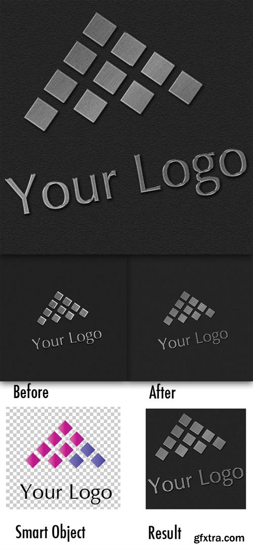 Logo Mock-ups - Metal Style - CM 5807