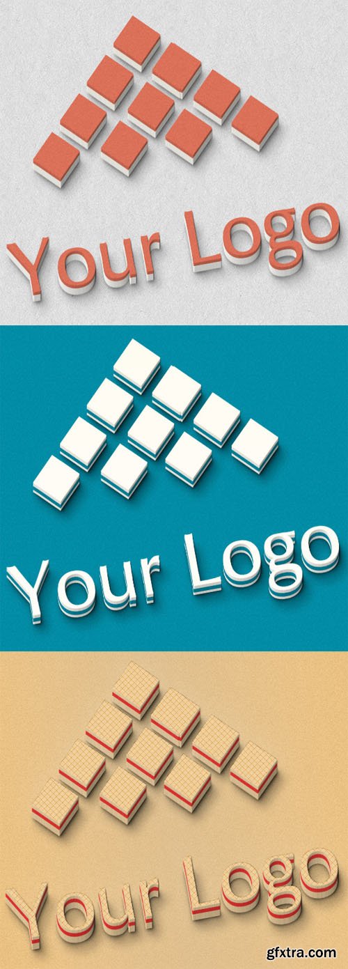 Logo Mock-ups - 3D Style - CM 4607