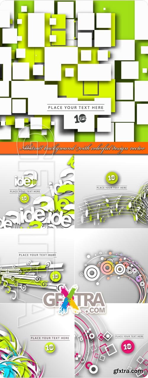 Abstract background with colorful design vector