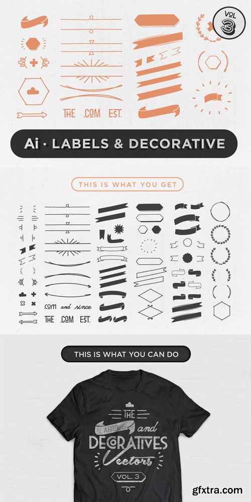 Labels & Decorative Vectors Vol.3 - CM 62735