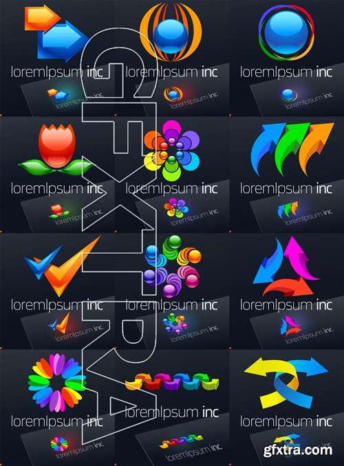 Stock Vector - Mega Business Logo Set, 65EPS