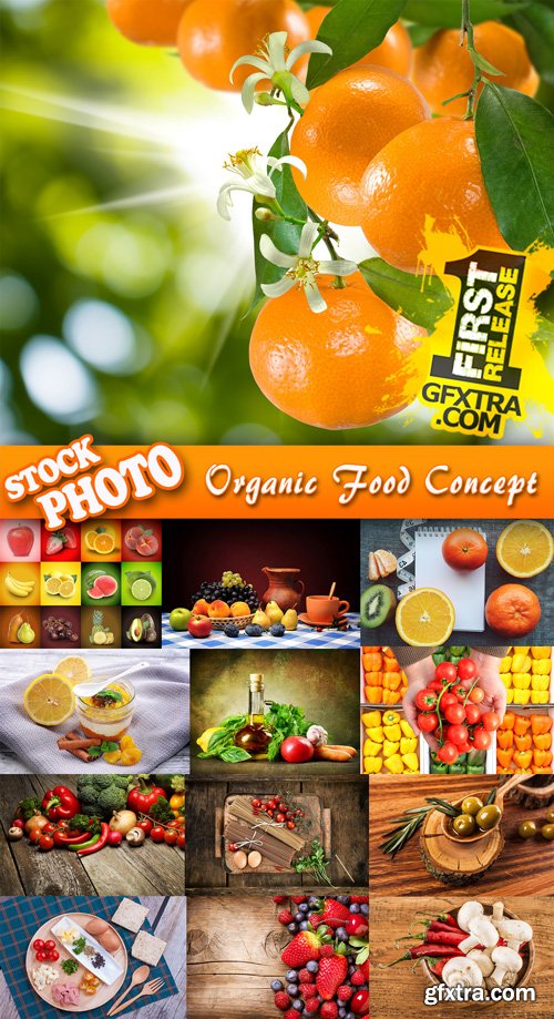 Stock Photo - Organic Food Concept, 25JPG