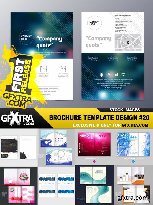 Brochure Template Design #20 - 25 Vector