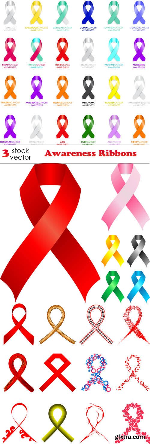 Vectors - Awareness ribbons