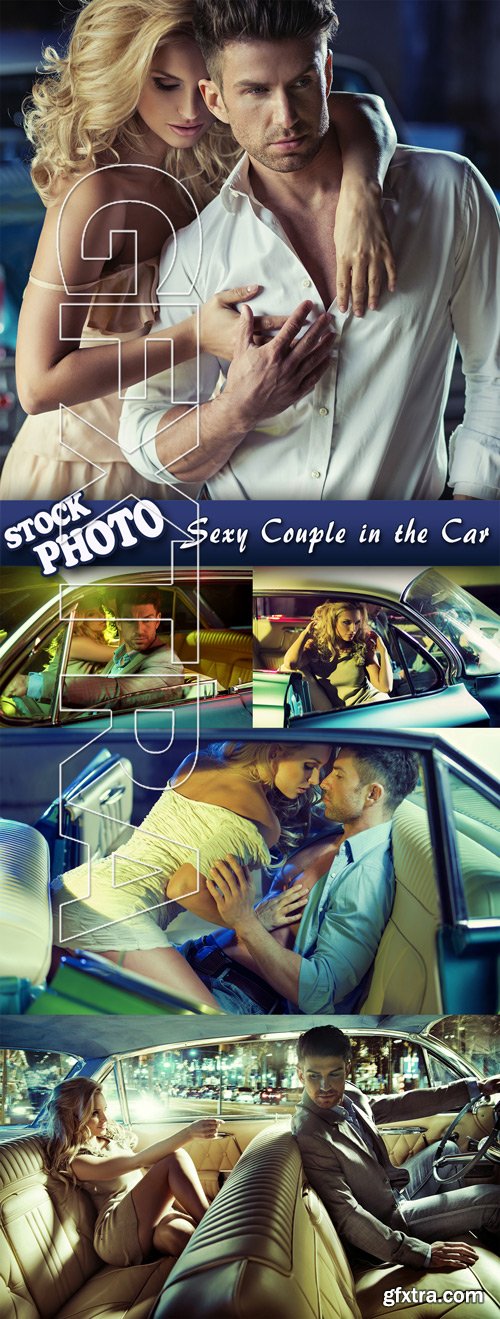 Stock Photo - Sexy Couple in the Car