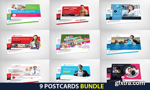 9 Corporate Business Postcard Bundle - CM 157625