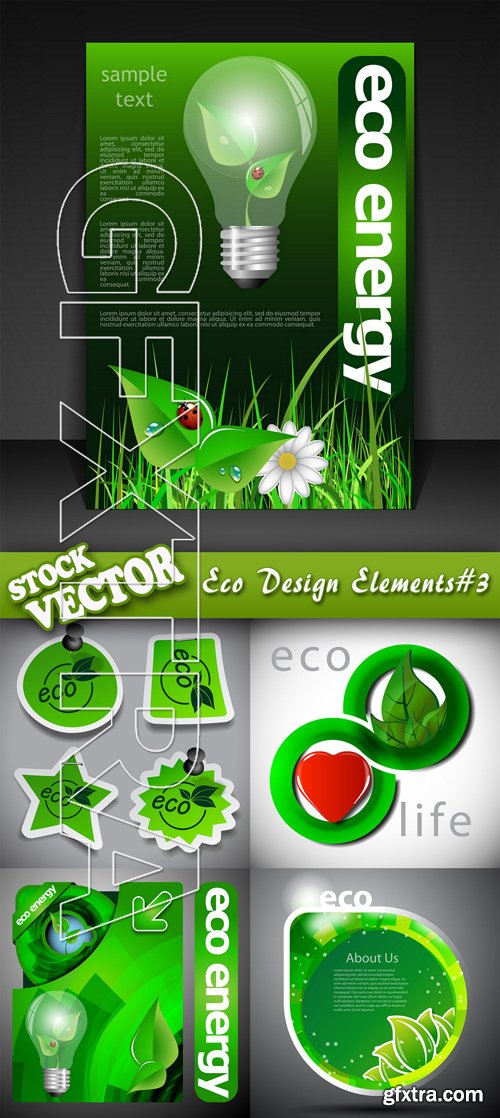 Stock Vector - Eco Design Elements#3