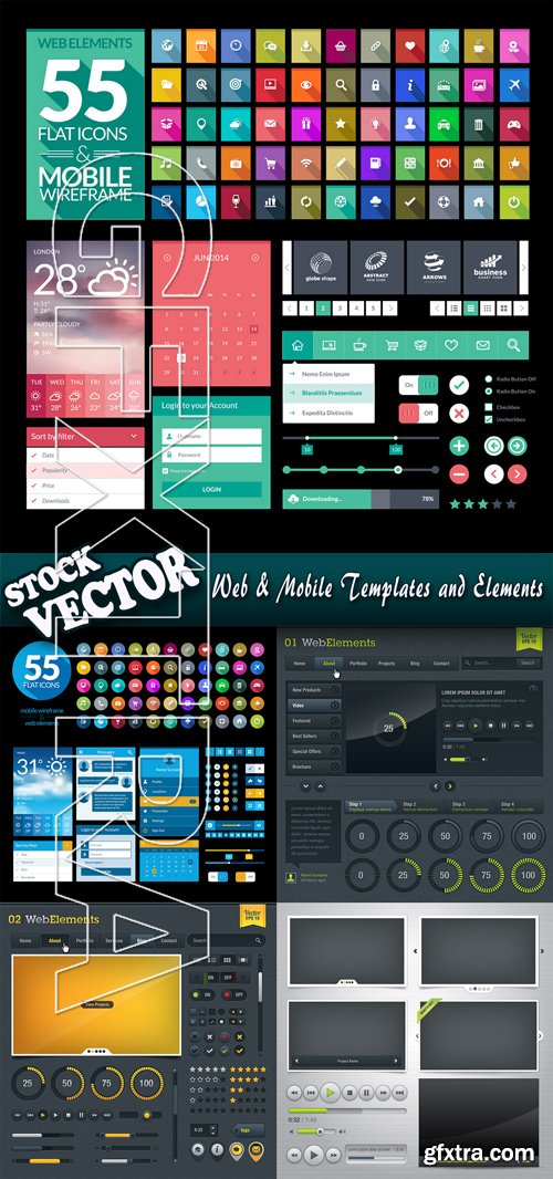 Stock Vector - Web & Mobile Templates and Elements