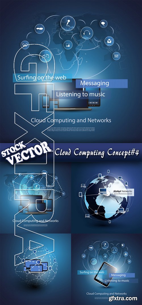 Stock Vector - Cloud Computing Concept#4