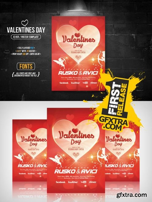 Valentines Day - Flyer - CM 160444