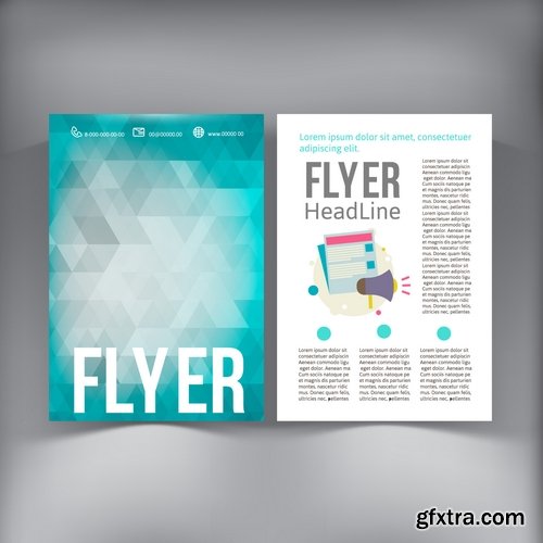 Abstract Brochure Flyer Design Vector 1