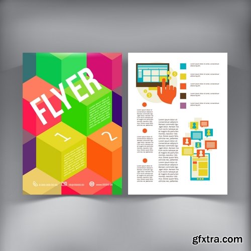 Abstract Brochure Flyer Design Vector 1