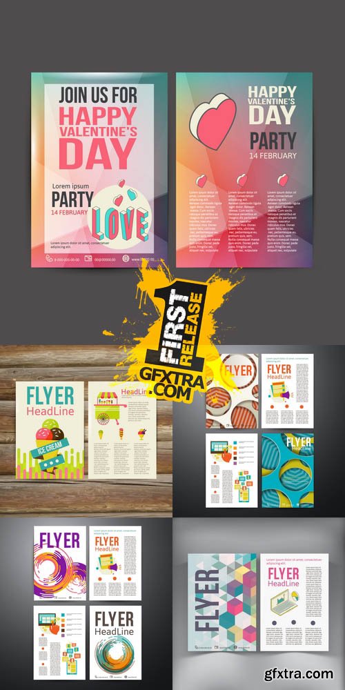 Abstract Brochure Flyer Design Vector 2