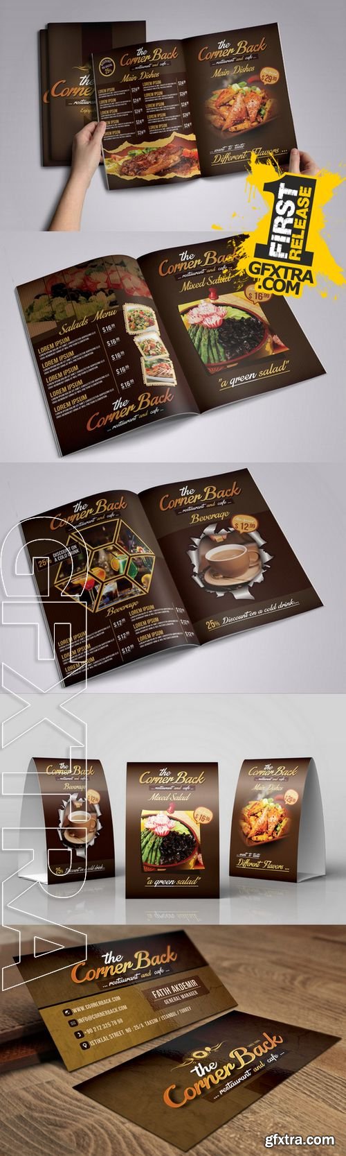 Restaurant & Cafe Menu Pack 03 - CM 157946