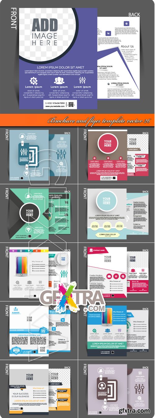 Brochure and flyer template vector 26