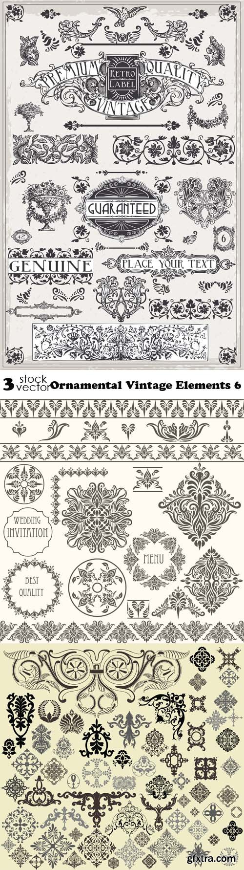 Vectors - Ornamental Vintage Elements 6