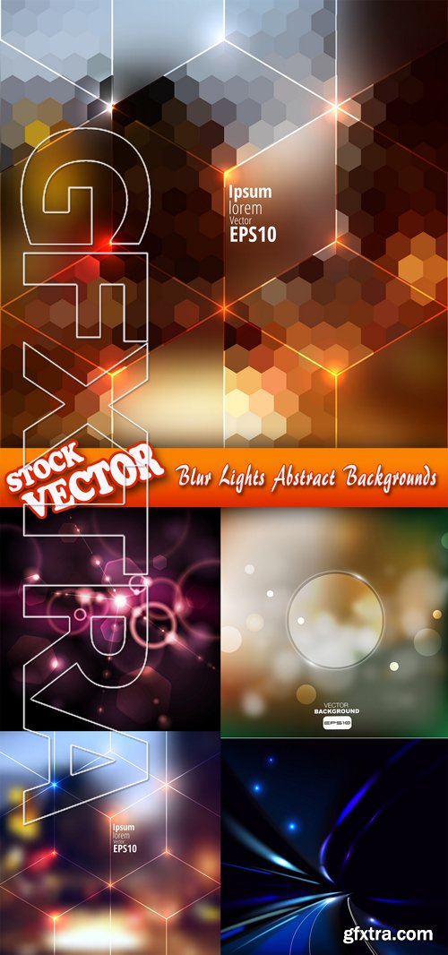 Stock Vector - Blur Lights Abstract Backgrounds