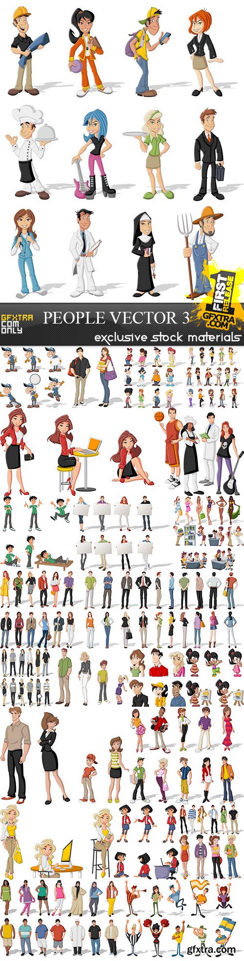 People Vector Collection 3, 25xEPS