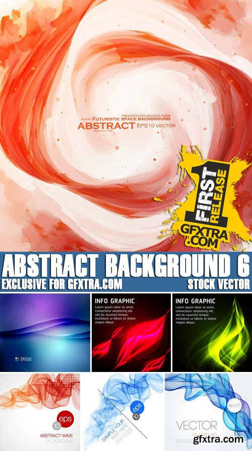 Stock Vectors - Abstract Background 6, 25xEPS