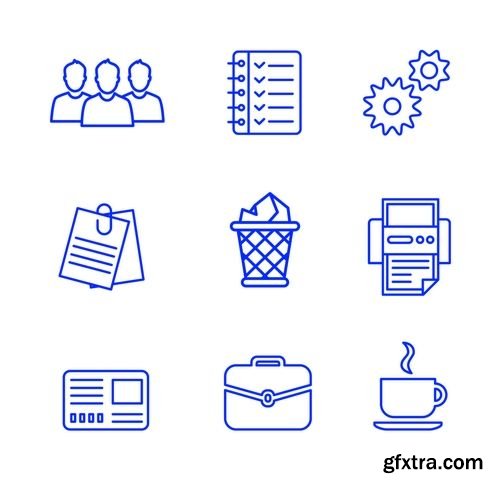 Vector Illustration of Business Icons