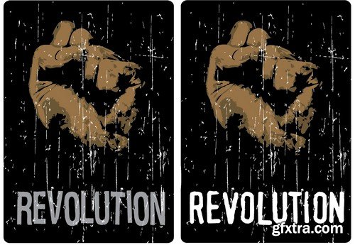 Stock Vectors - Revolution, 25xEPS