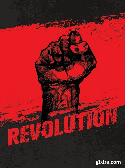 Stock Vectors - Revolution, 25xEPS