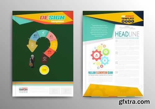 Vector Brochure Layout Design Template 1