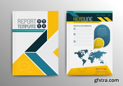 Vector Brochure Layout Design Template 1