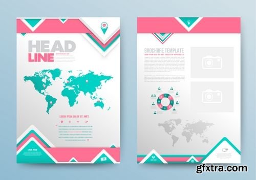 Vector Brochure Layout Design Template 1