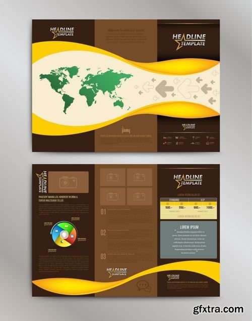 Vector Brochure Layout Design Template 1