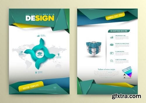 Vector Brochure Layout Design Template 2