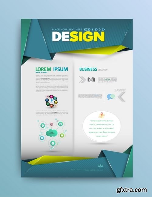 Vector Brochure Layout Design Template 2