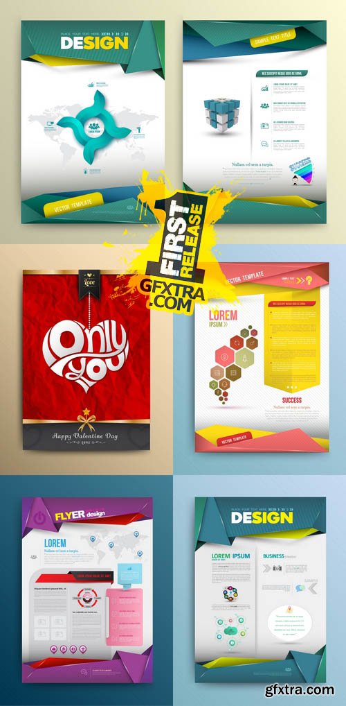 Vector Brochure Layout Design Template 2