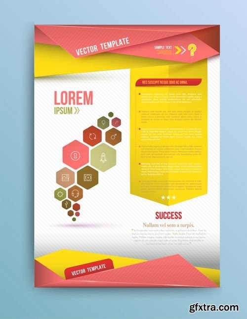 Vector Brochure Layout Design Template 2