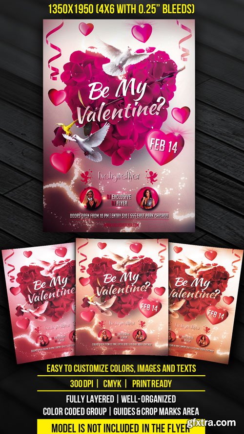 Be My Valentine Flyer Template