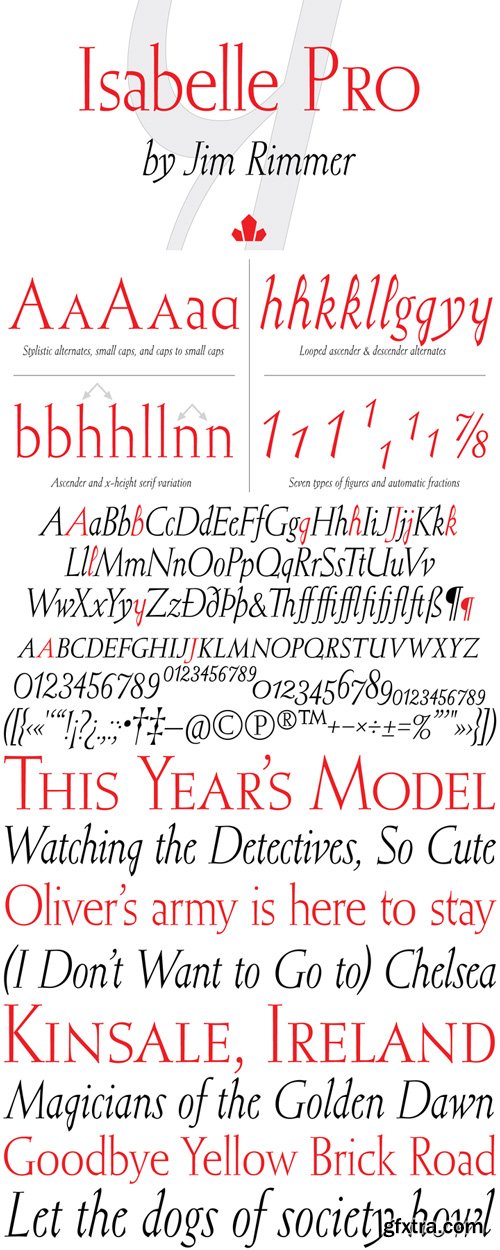 Isabelle Pro Font Family $59.95