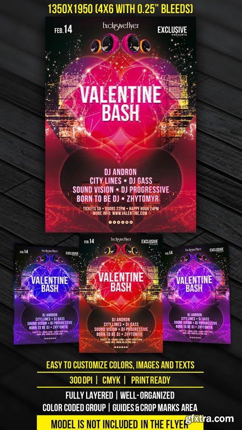 Valentine Bash Flyer Template