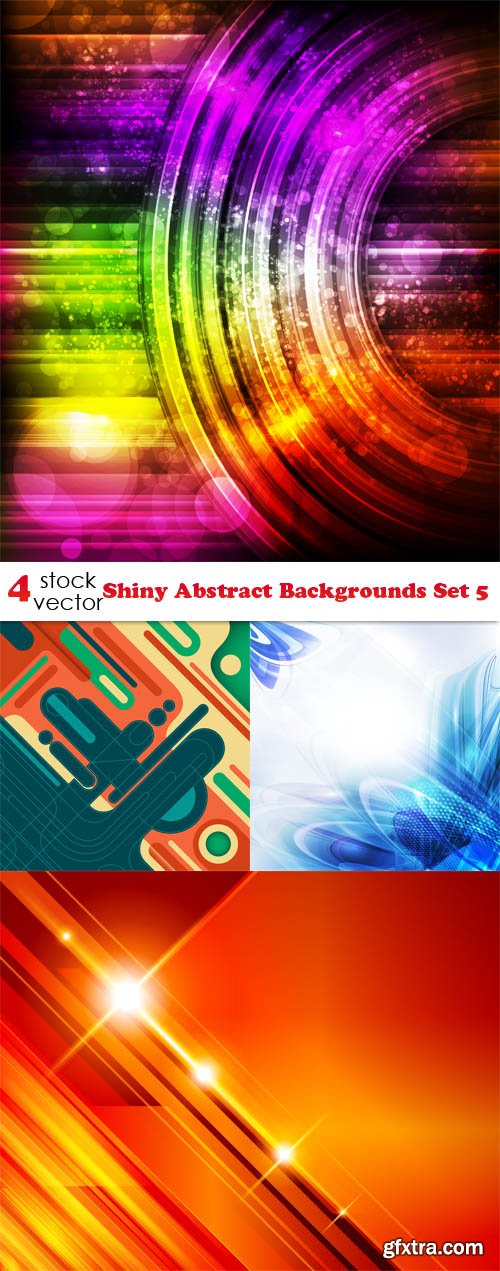 Vectors - Shiny Abstract Backgrounds Set 5