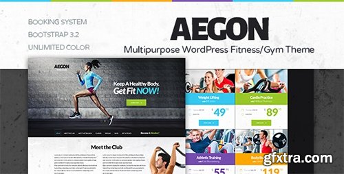 ThemeForest - Aegon v1.0 - Responsive Gym/Fitness Club WordPress Theme