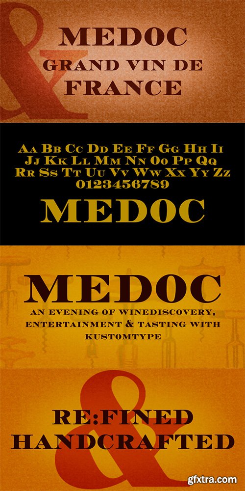 Medoc Font Family - 2 Font $50