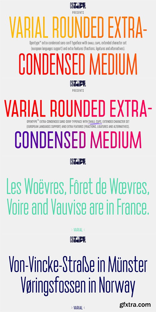 Varial Rounded Medium Font - 1 Font $35