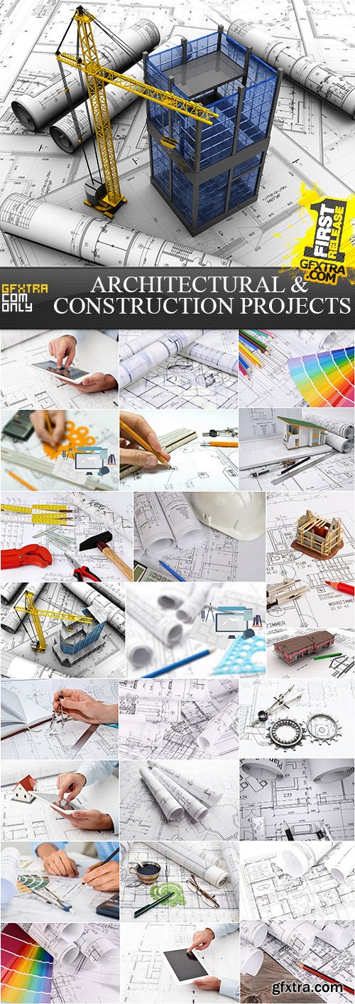 Architectural and Construction Projects, 25xUHQ JPEG