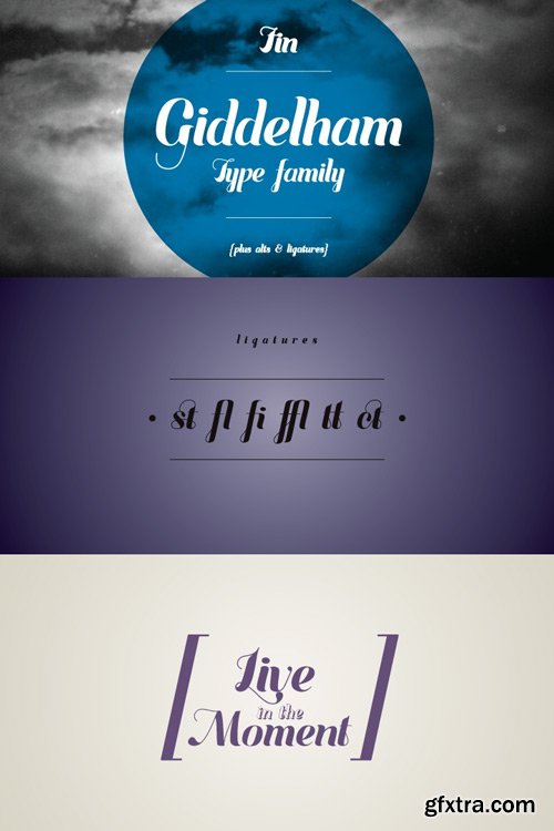 Giddelham Font Family $70