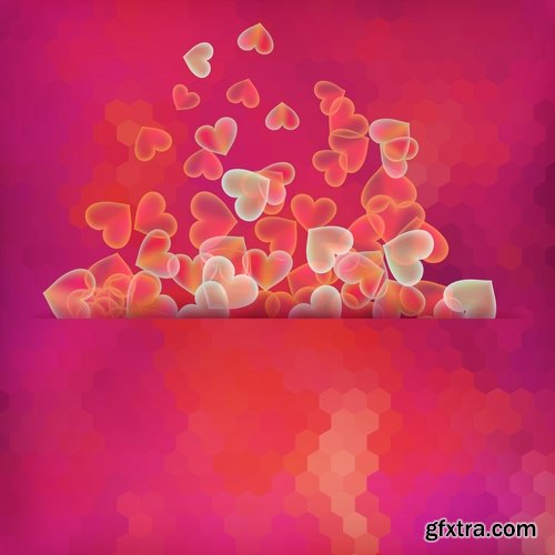 Greeting cards for Valentine's Day with love themes and hearts - 25 Eps