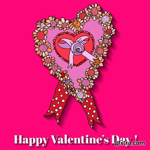 Greeting cards for Valentine's Day with love themes and hearts - 25 Eps