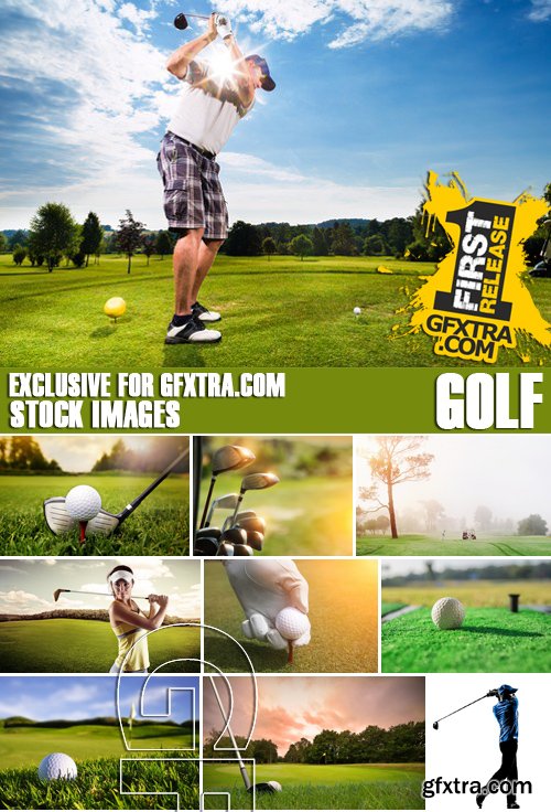 Stock Photos - Golf, 25xJPG